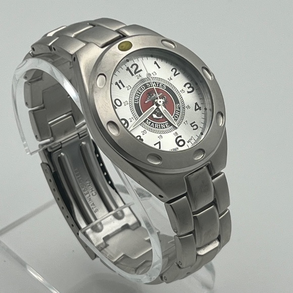 Accutime US Marine Corps Unisex Collectible Watch Working - Picture 3 of 9